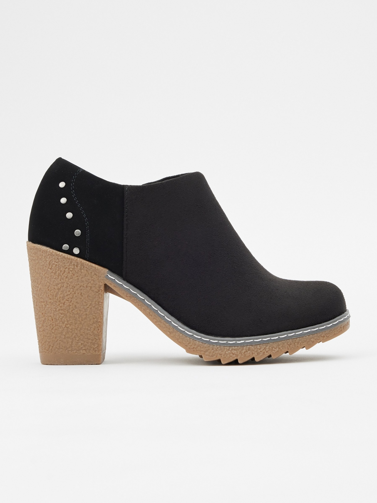 Studded ankle boots black