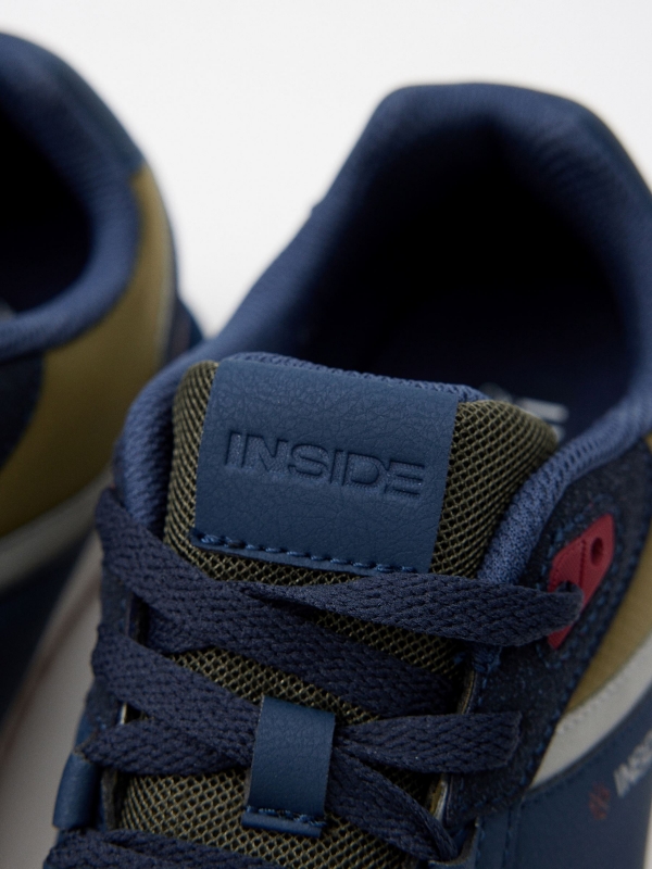 INSIDE nylon casual shoes green detail view