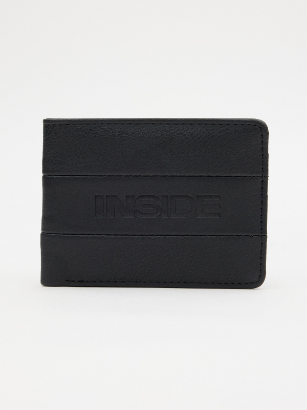 INSIDE leatherette briefcase black