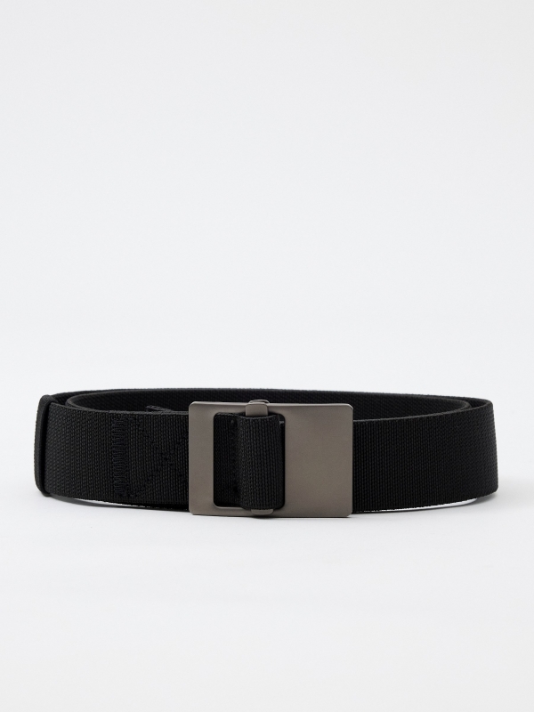 Men's canvas belt black