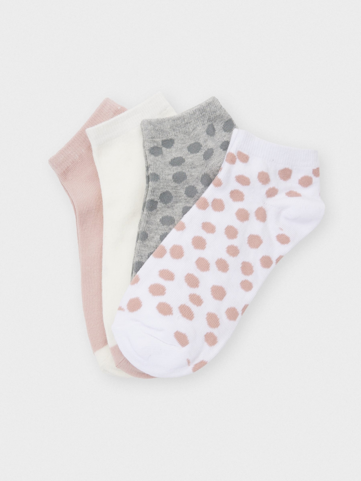 Pack of 4 polka dot socks