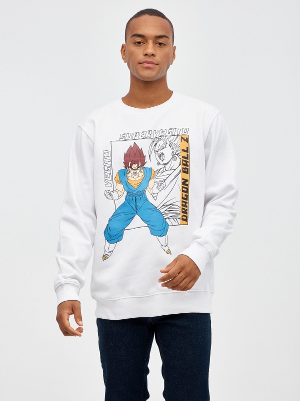 Dragon Ball sweatshirt white middle front view