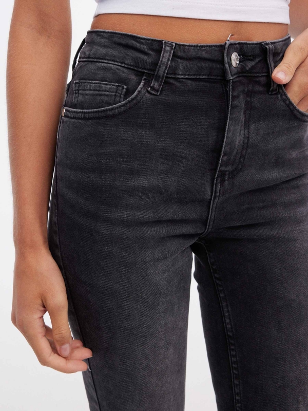 Basic skinny jeans black black detail view
