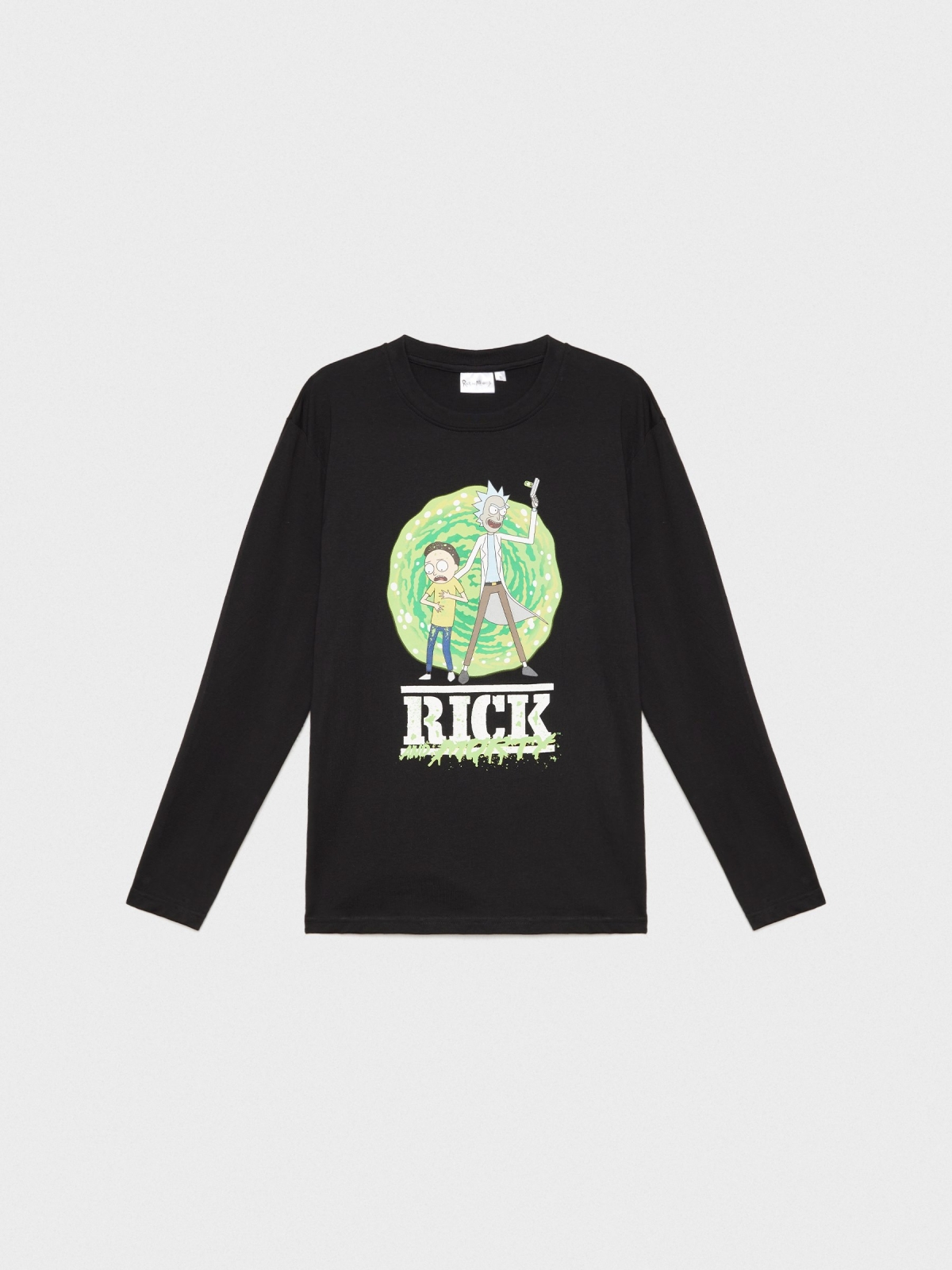  Camiseta Rick&Morty serie negro