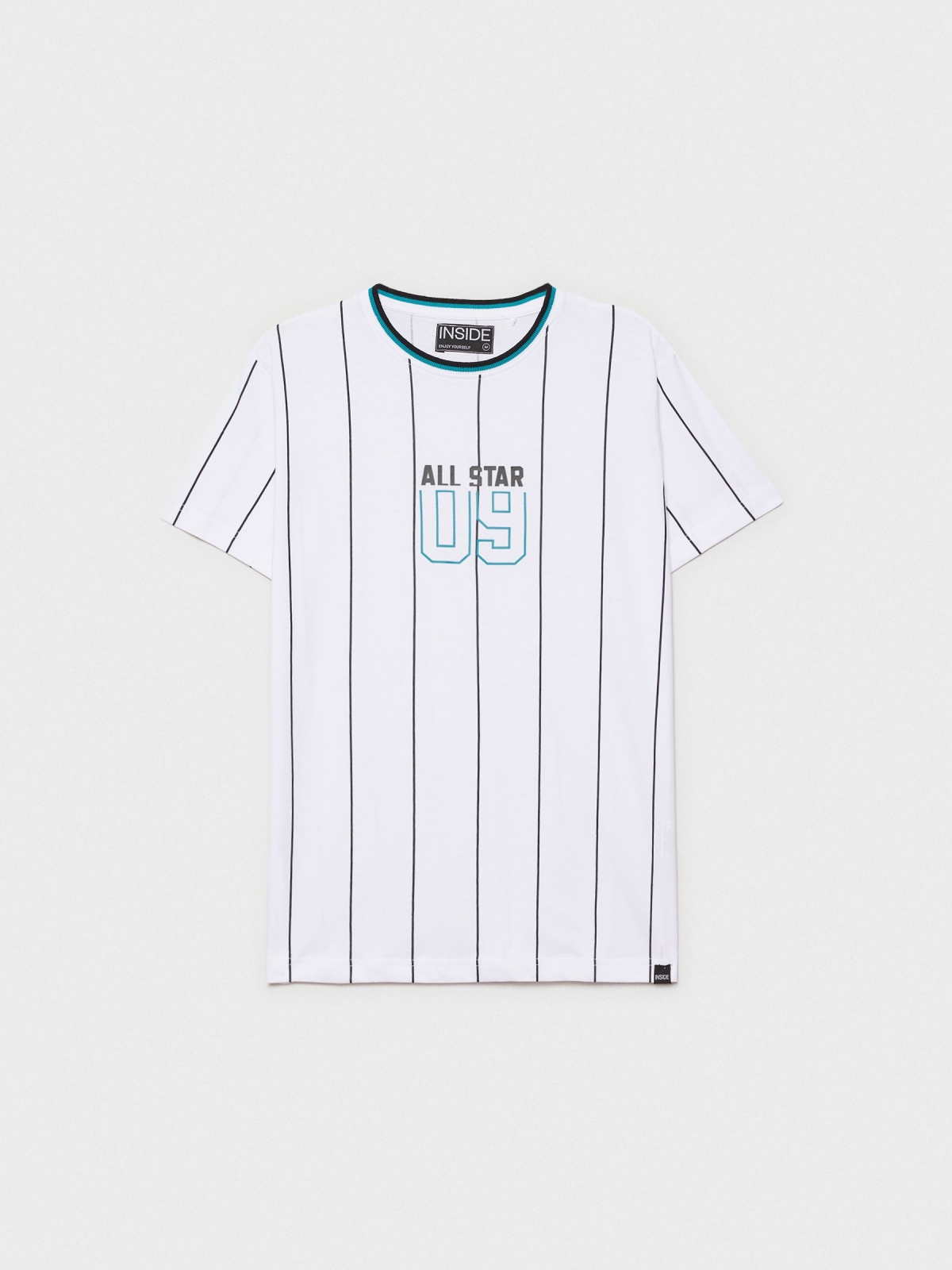  Camiseta de rayas All star blanco