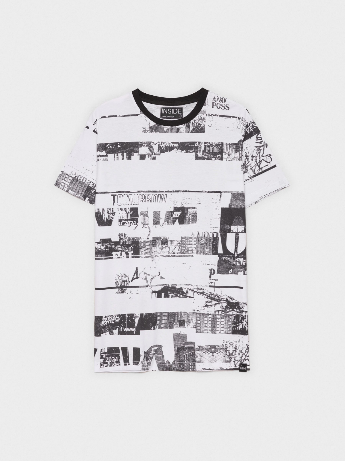  Total print t-shirt white