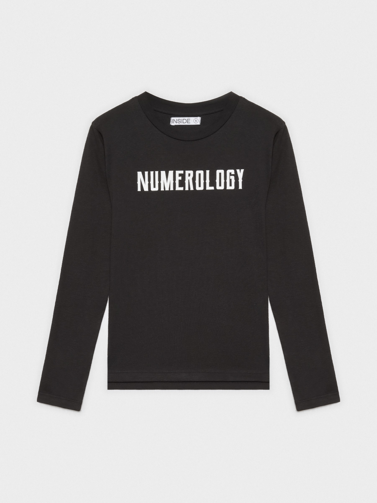  Camiseta negra numerology negro