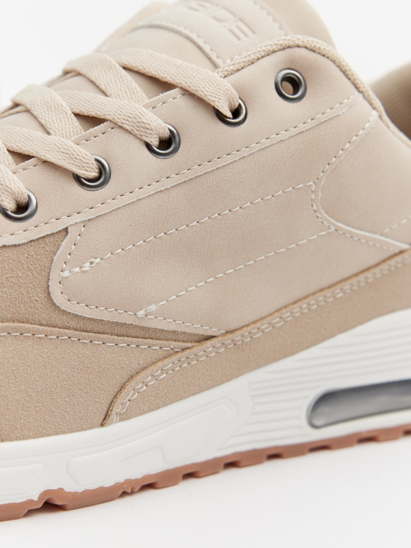 Air combined casual sneaker sand detail view
