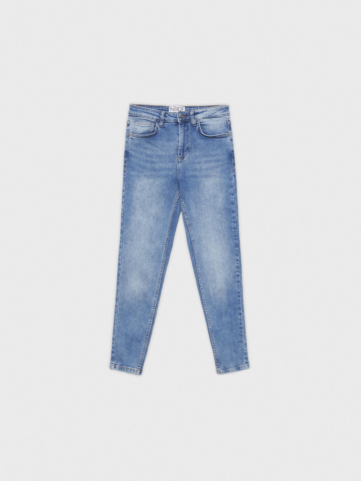  Basic mid-rise skinny jeans blue
