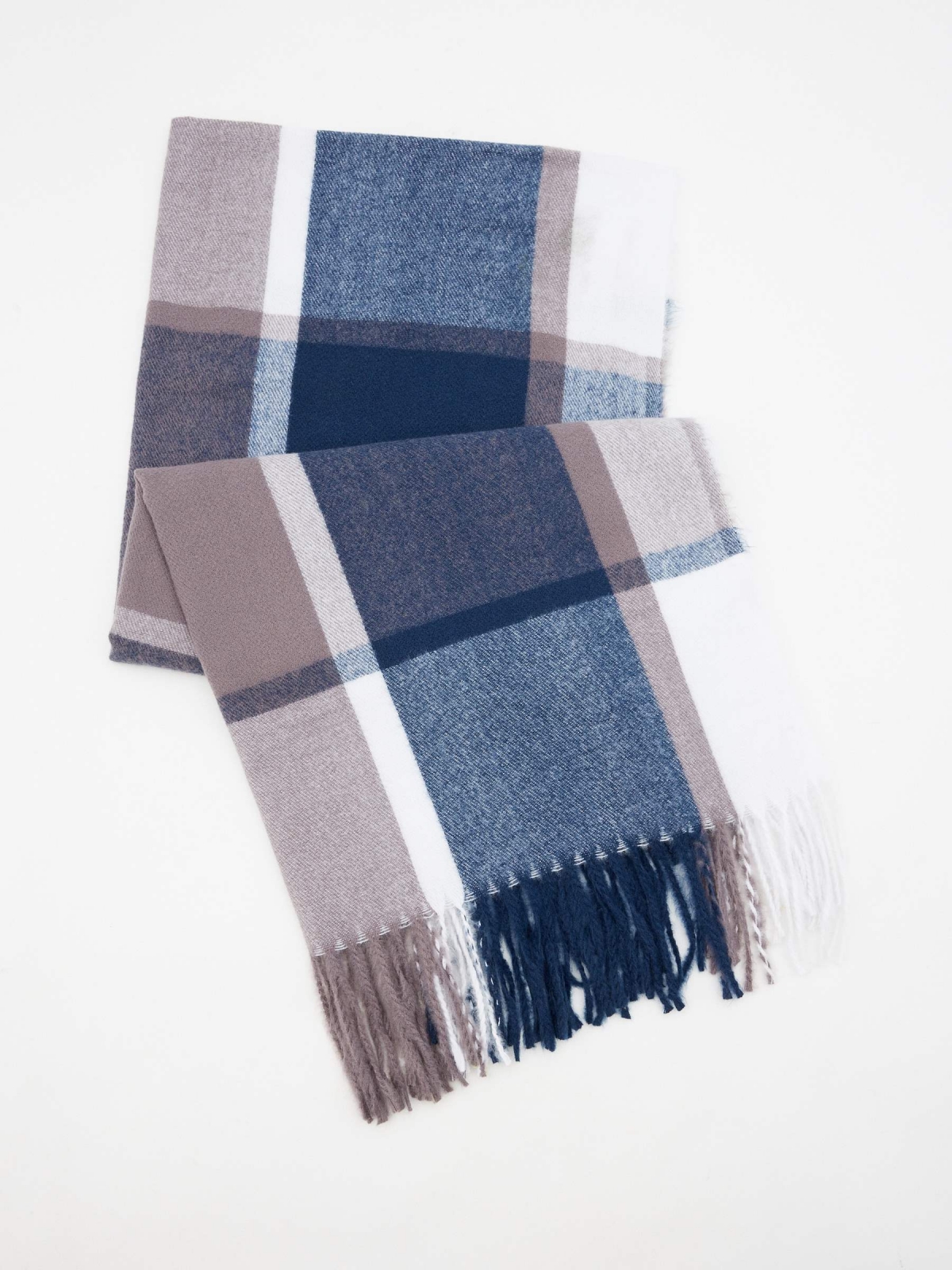 Plaid scarf for men multicolor