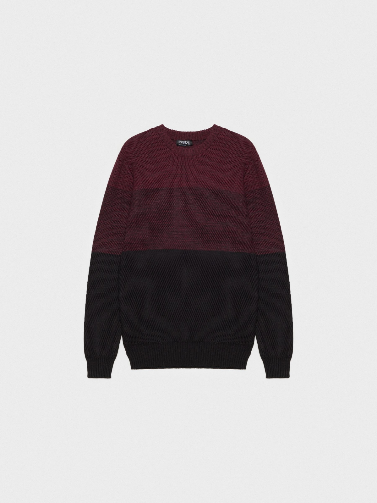  Color block sweater made of torzal black