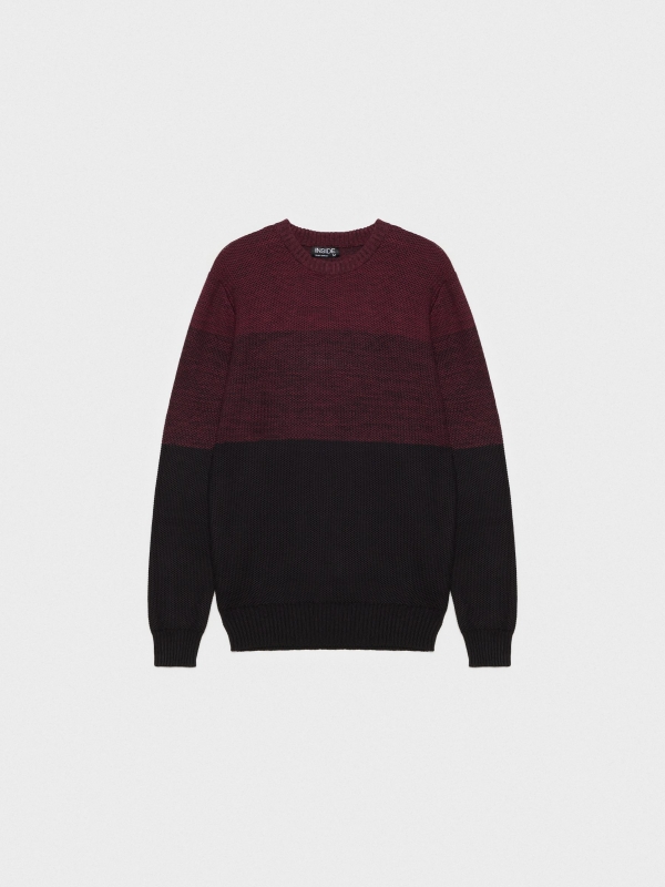  Color block sweater made of torzal black