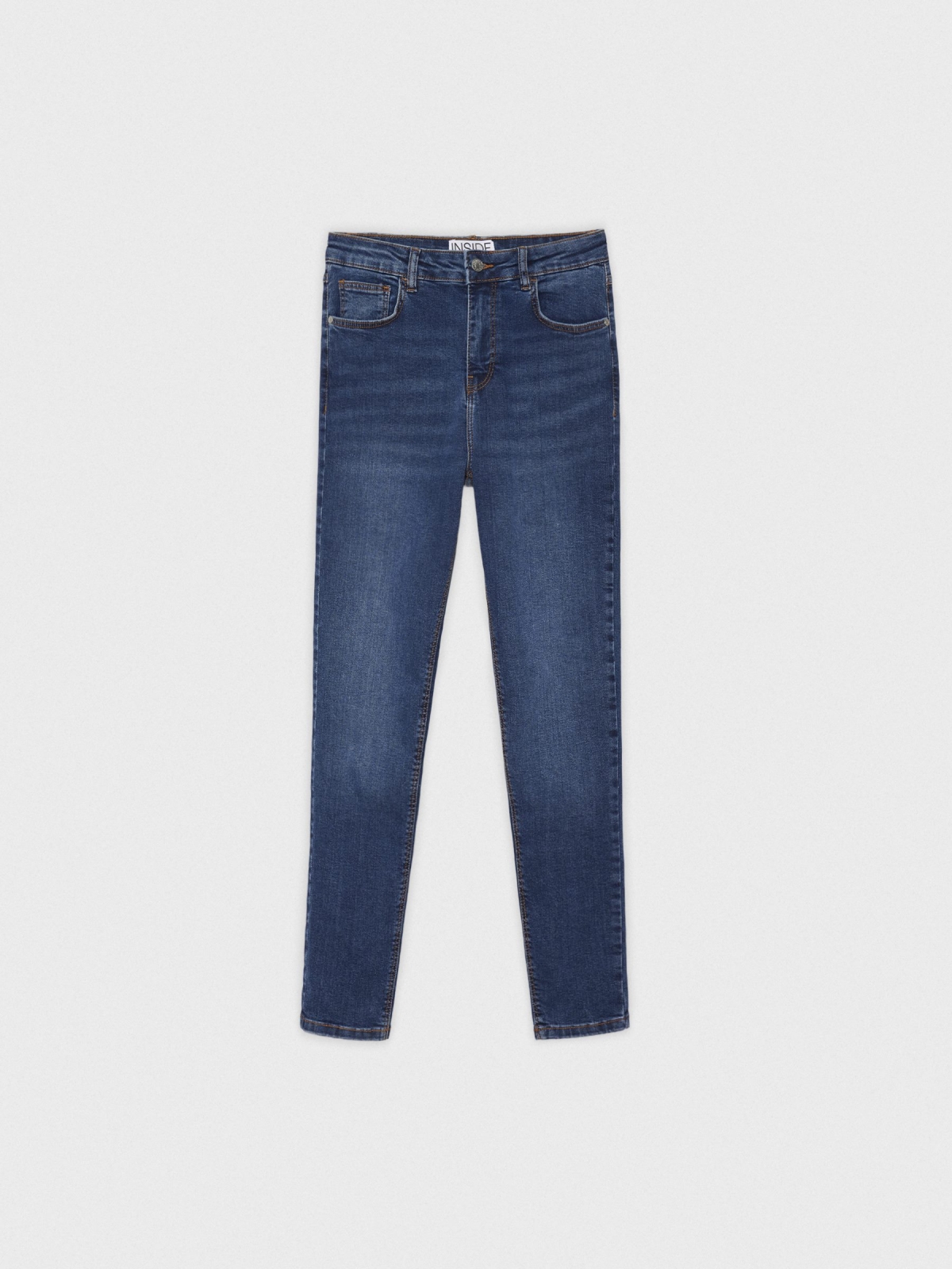  Mid-rise skinny jeans dark blue