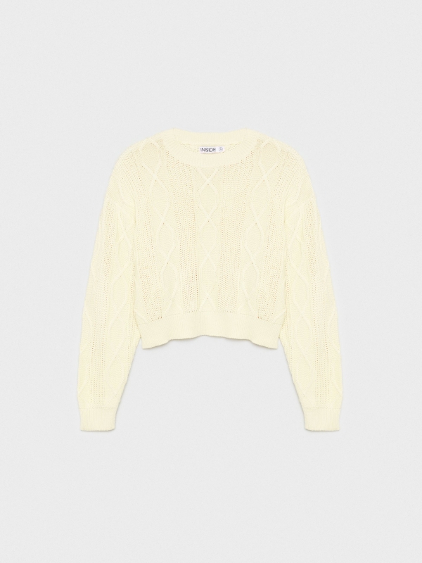  Eights crop sweater off white