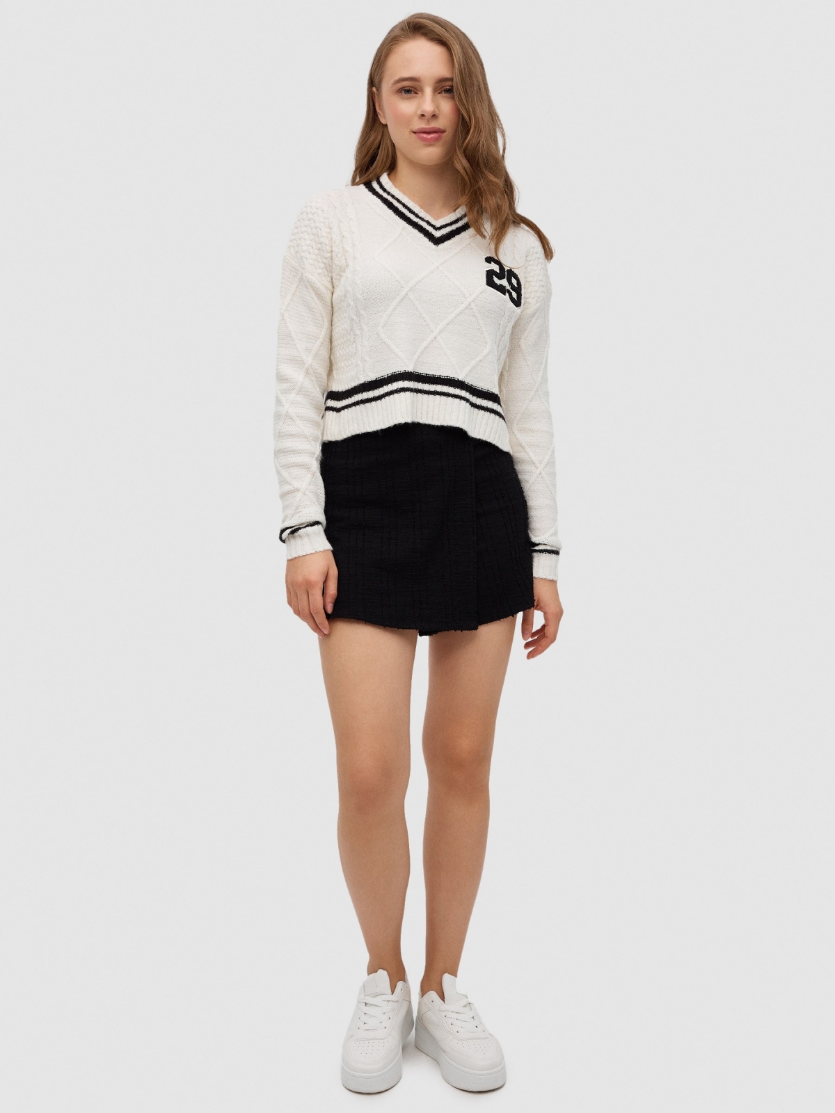 Jersey College 29 off white front view
