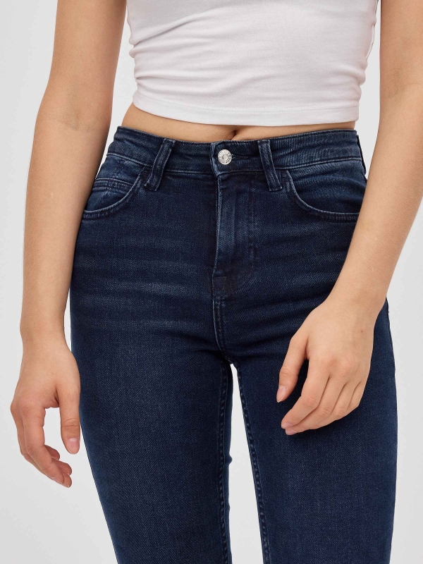 Basic denim skinny jeans blue detail view