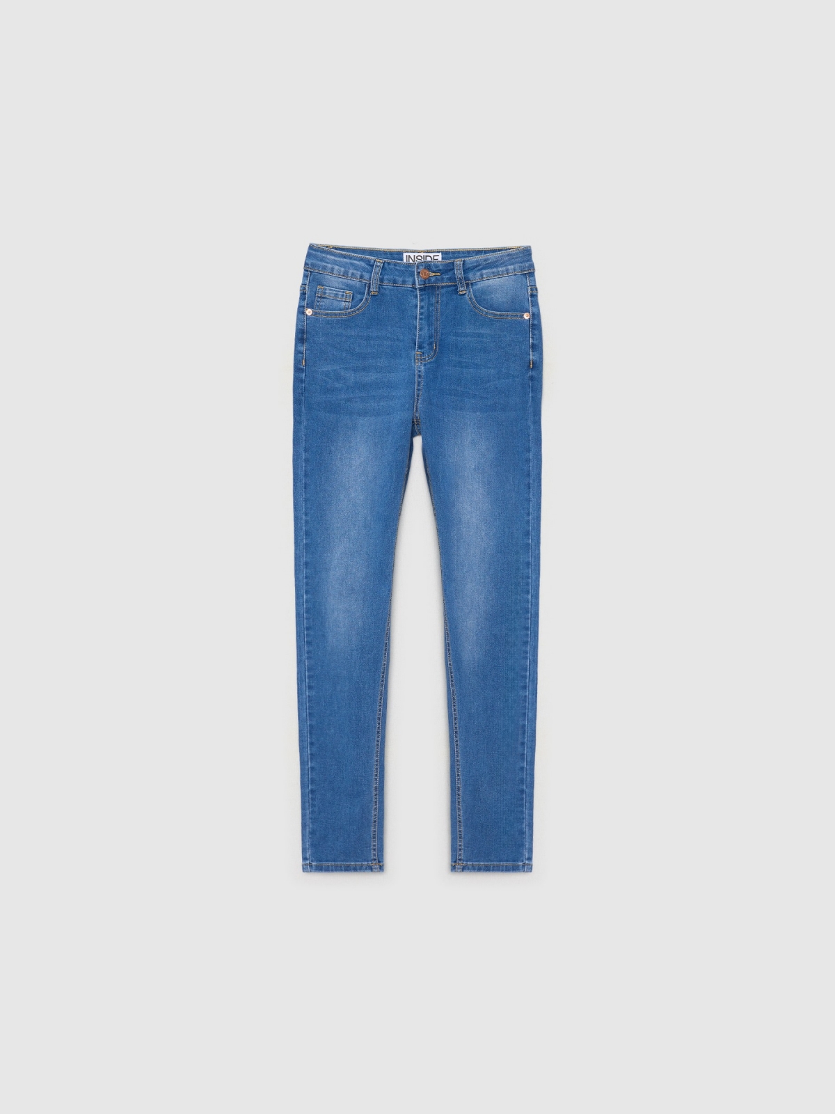  Basic skinny jeans medium rise blue