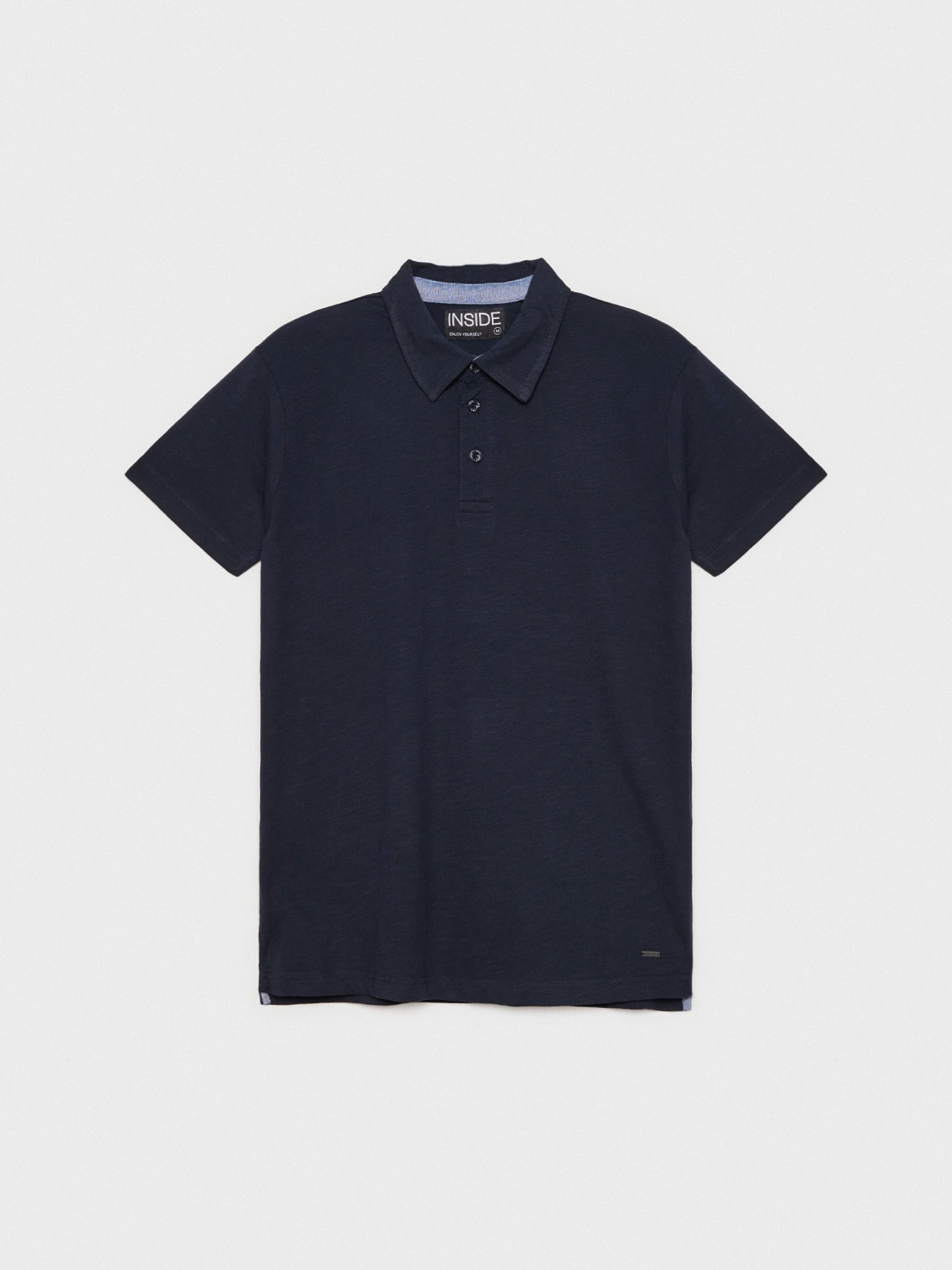  Basic polo shirt classic collar navy