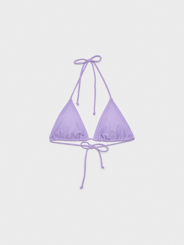  Top biquíni triangular lilás