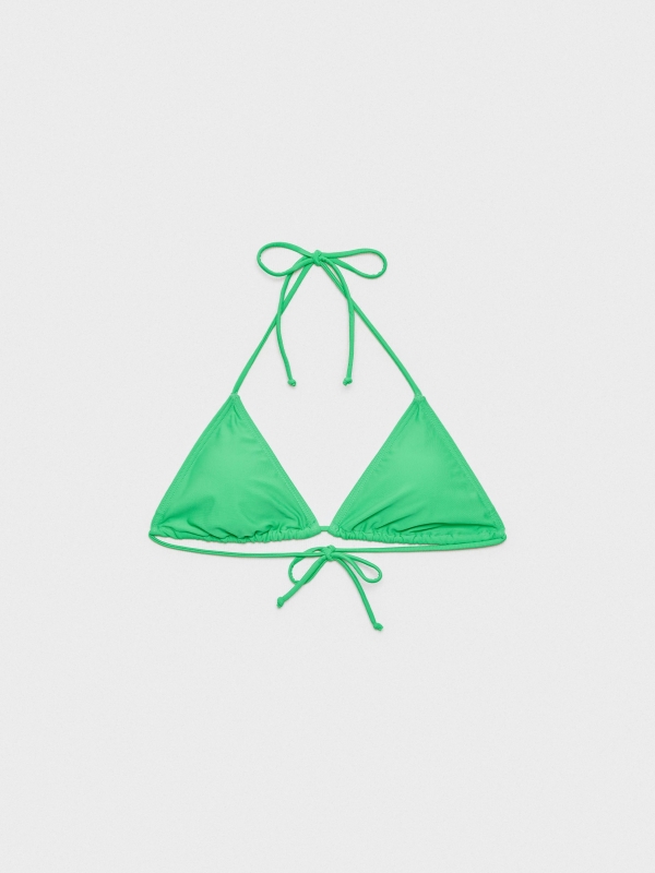  Top bikini triángulo verde