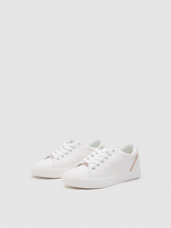 Basic Casual Sneaker off white 45º front view