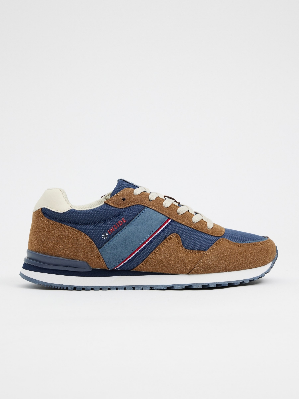 Casual nylon with multi-piece sneaker navy