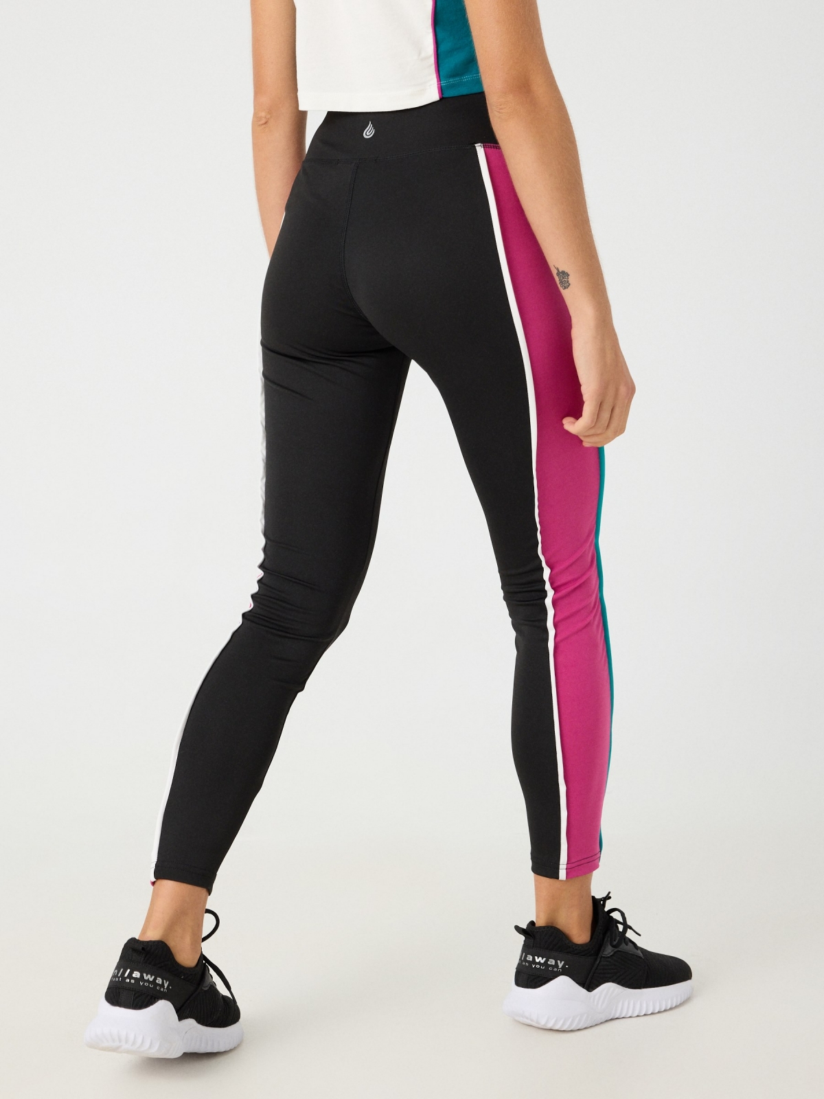 Leggings Fit for life black middle back view