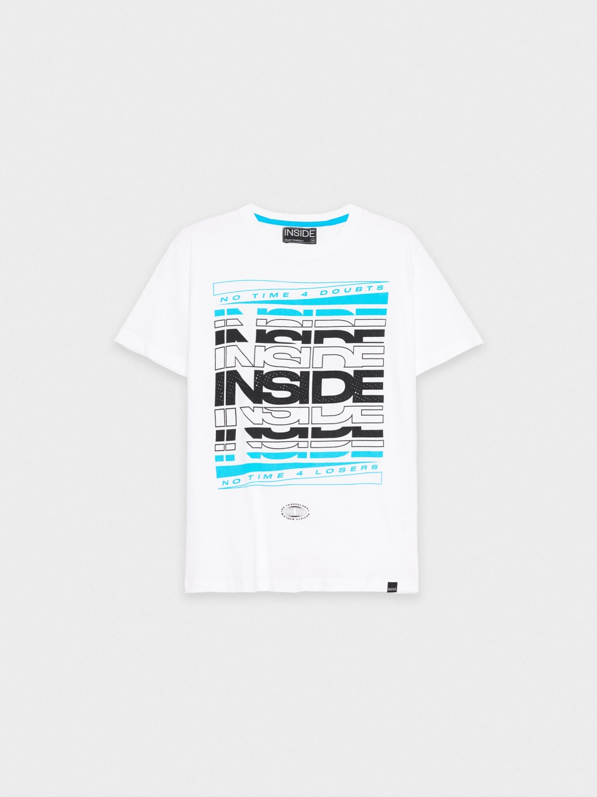  T-shirt INSIDE logótipo branco