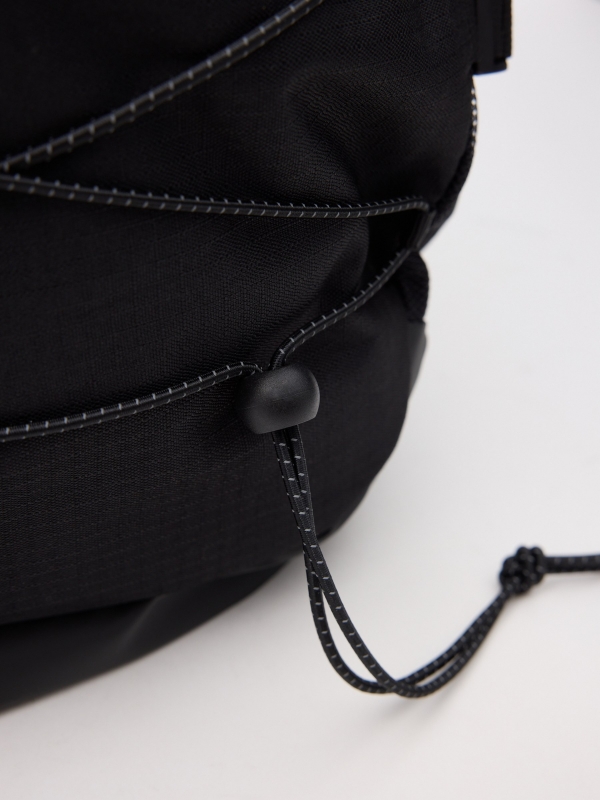 Polyester sports backpack detail view
