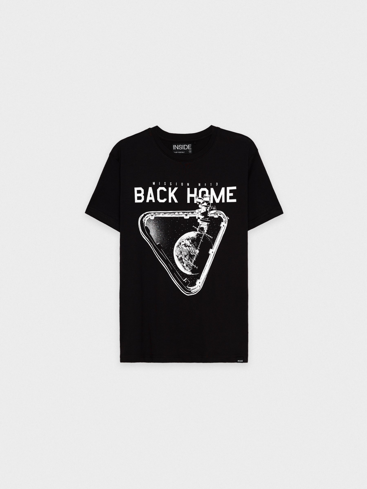  T-shirt Espaço preto
