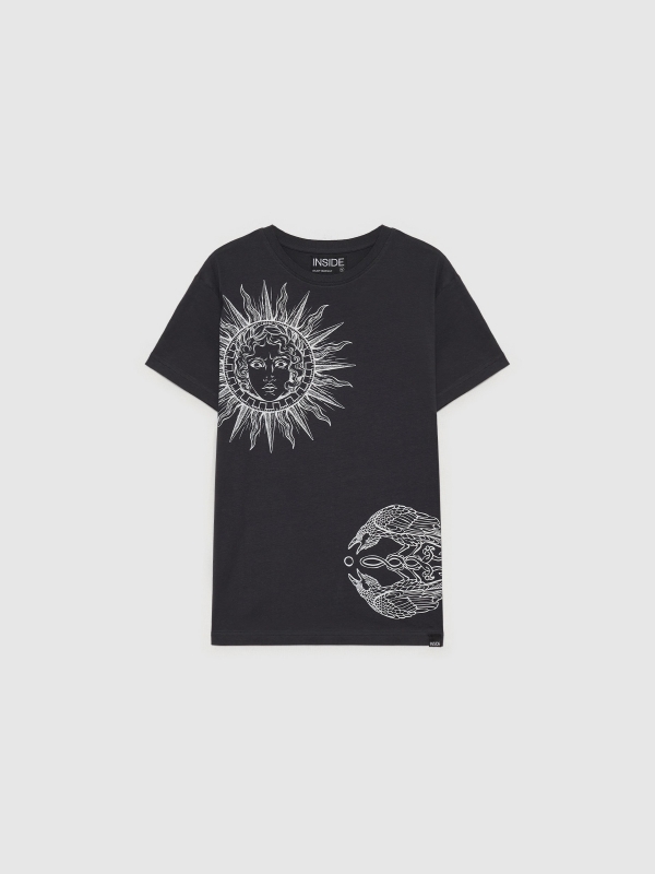  T-shirt Mystical cinza escuro
