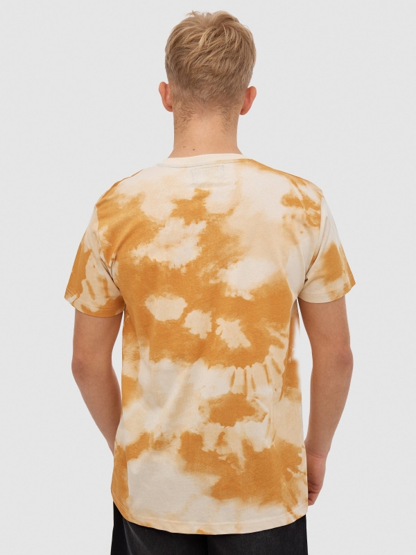 TIE&DYE yourself T-shirt sand middle back view