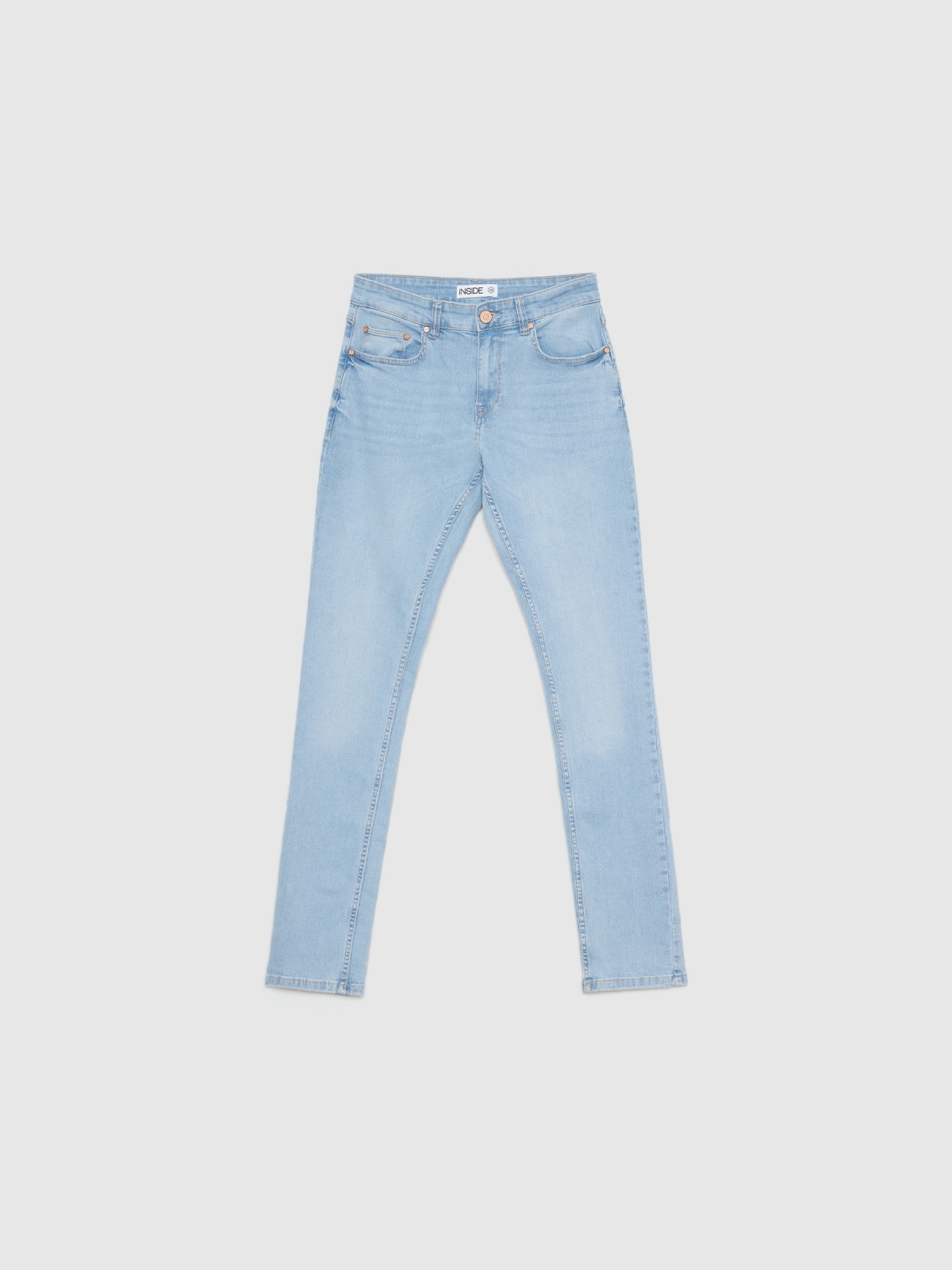  Jeans slim fit azul claro uniforme azul