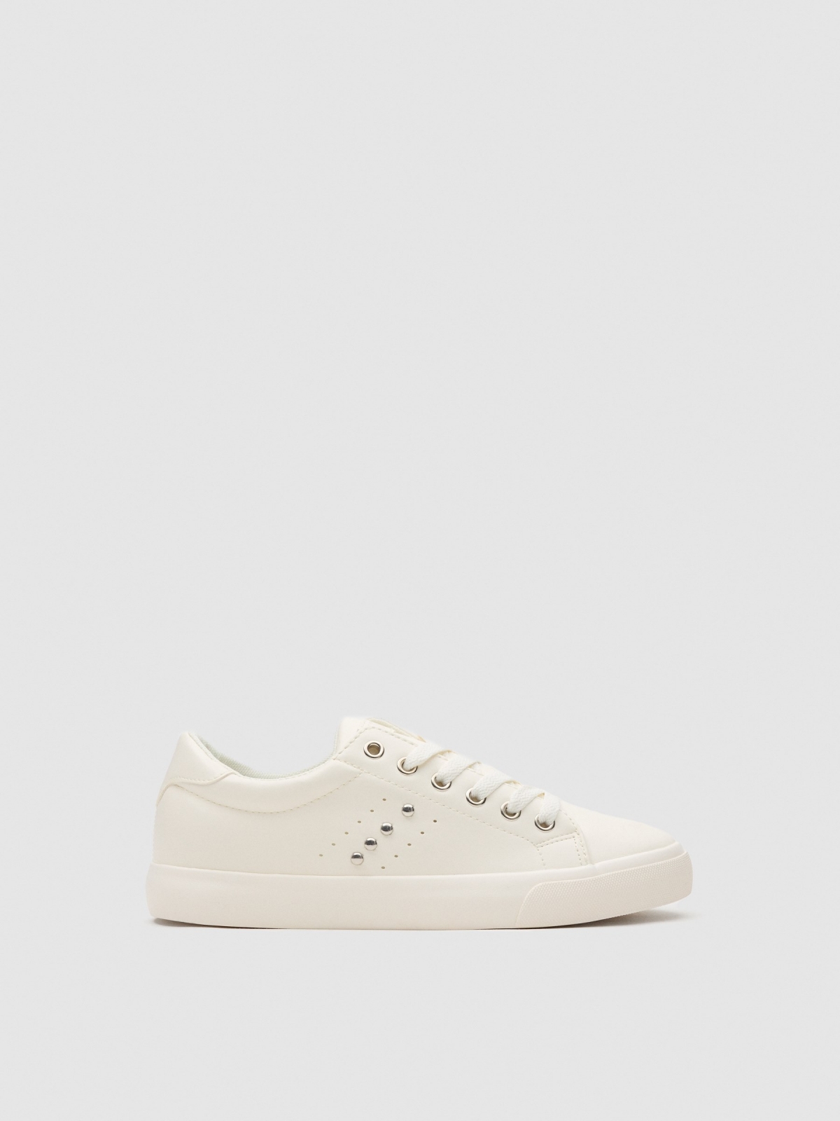 Basic sneakers with studs white