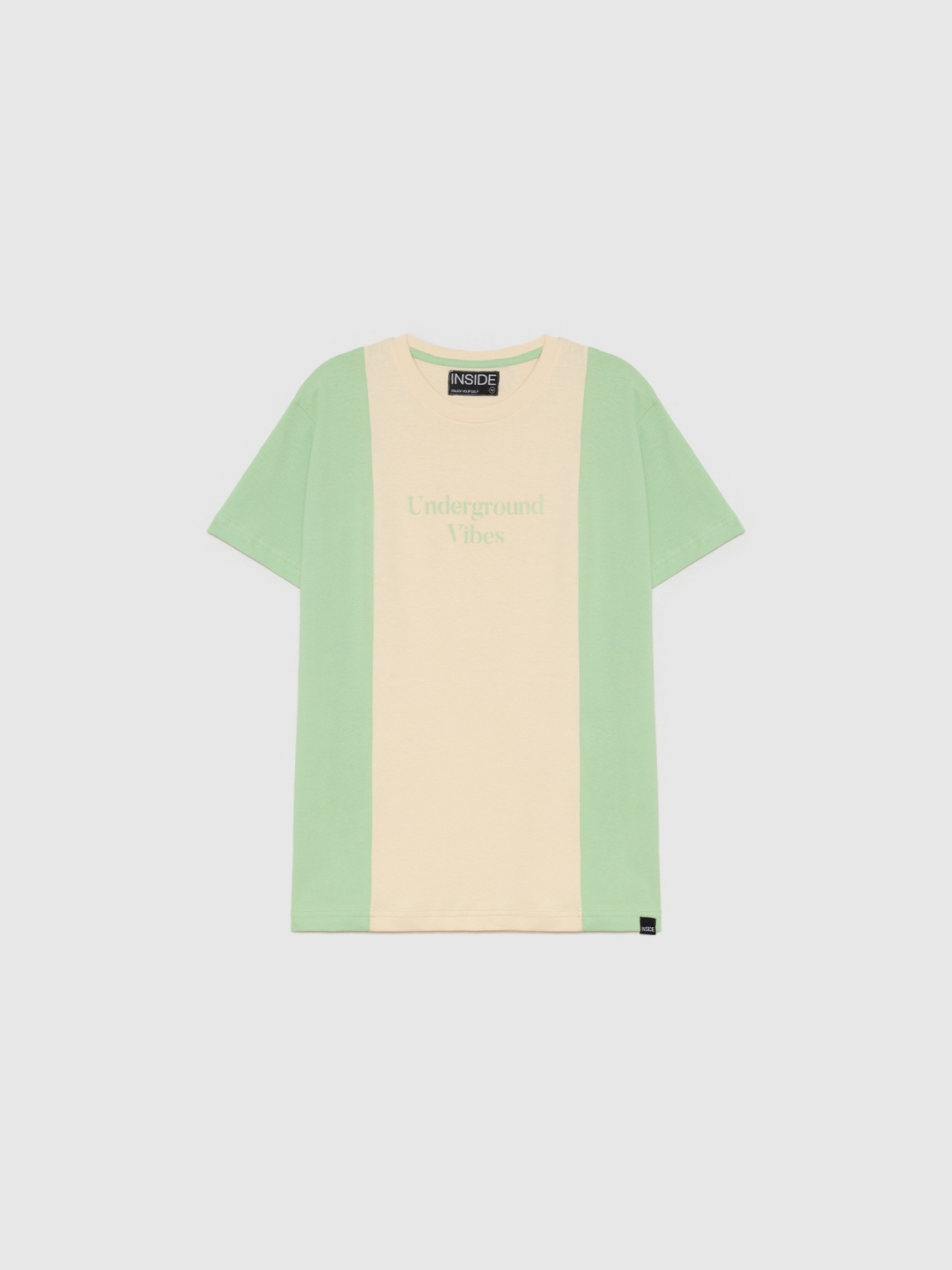  Minimalist colour block t-shirt mint