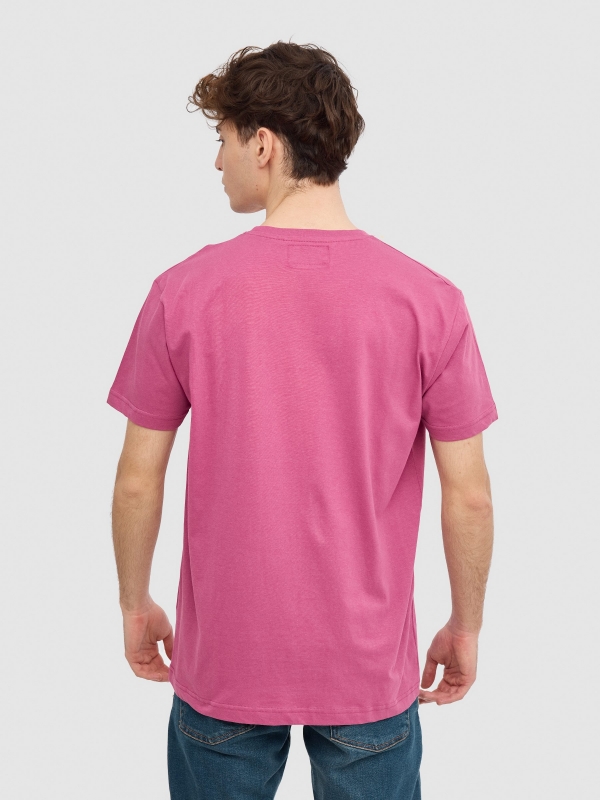 T-shirt Monster violeta vista meia traseira