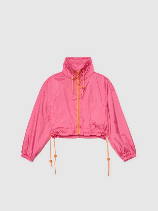  Fuchsia nylon jacket magenta pink