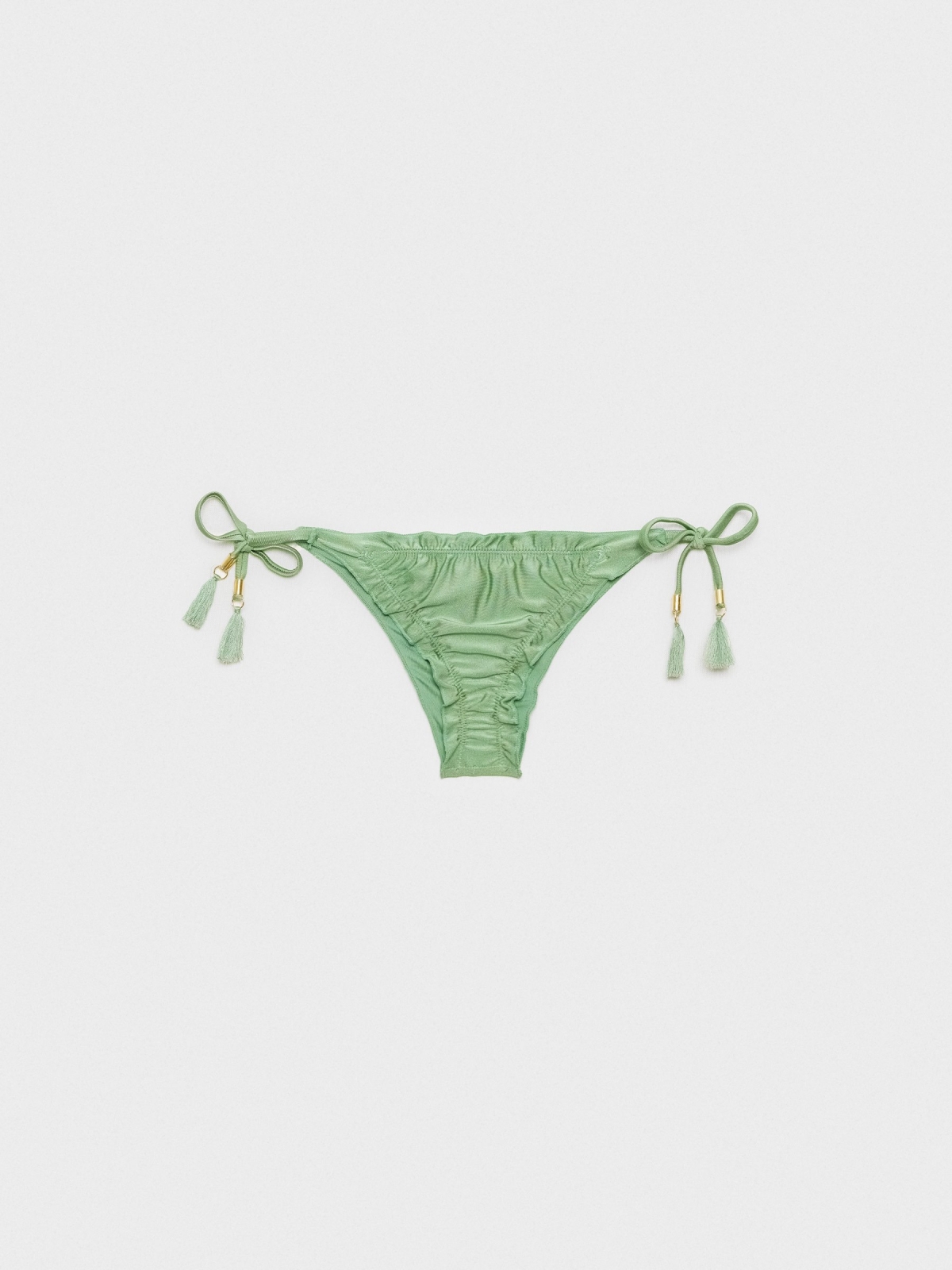  Braguita bikini efecto metalizado verde mar