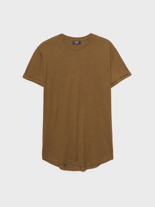  Long basic t-shirt khaki