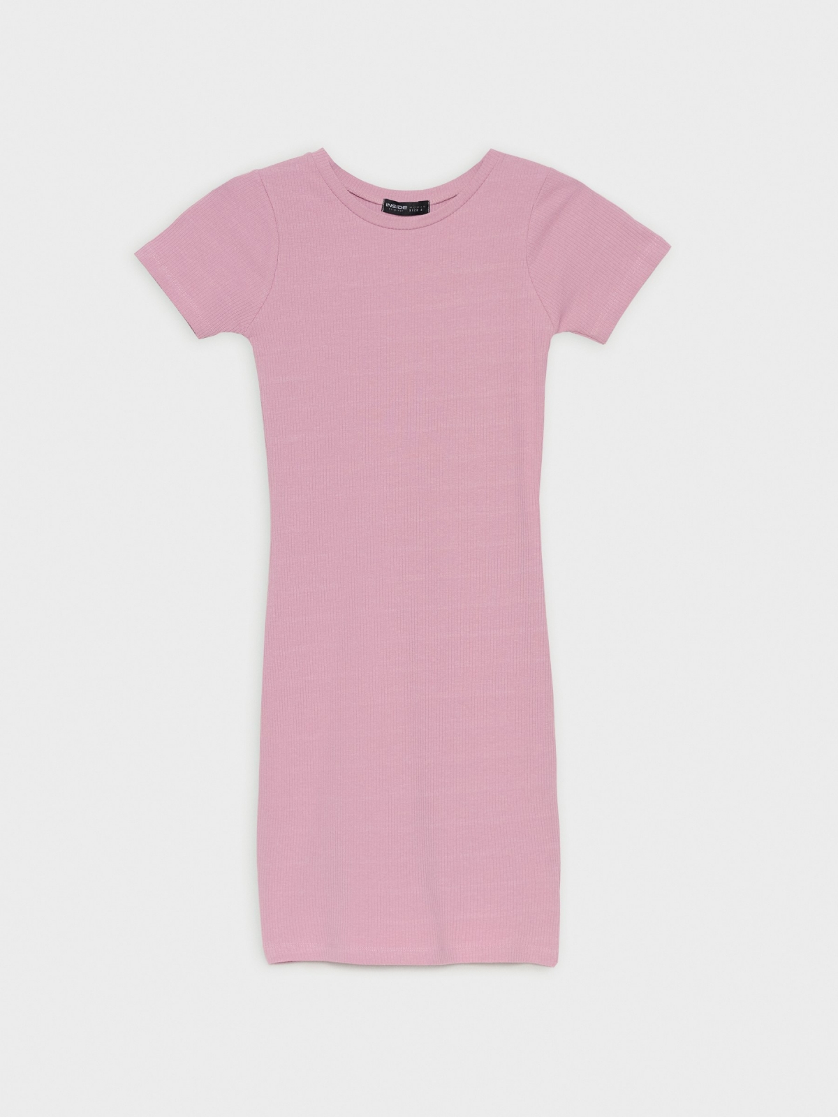  Basic ribbed dress lilac