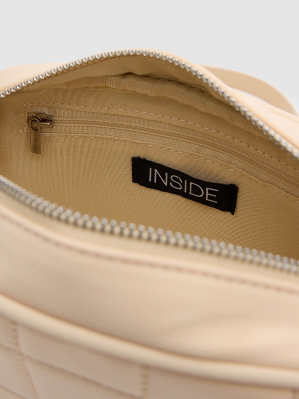 Basic shoulder bag beige detail view