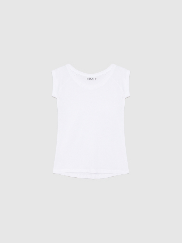  T-shirt básica manga curta branco