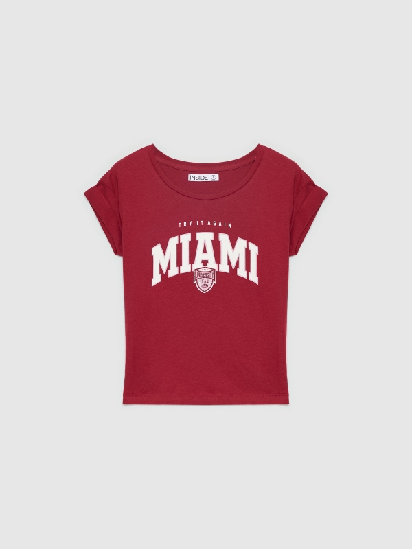  University Miami T-Shirt garnet