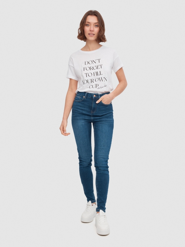 Camiseta Don´t Forget blanco vista general frontal