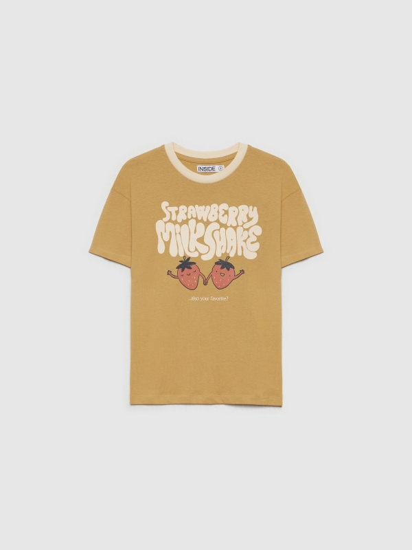  T-shirt Strawberry Milkshake ocre