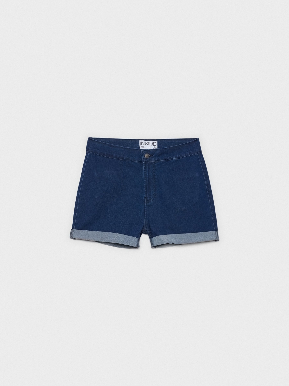 High-waisted denim shorts blue