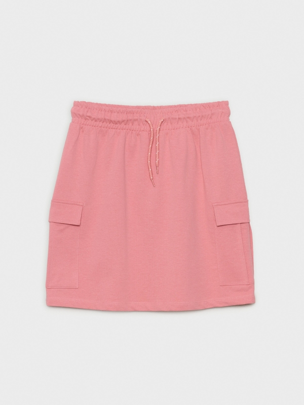  Adjustable cargo skirt pink