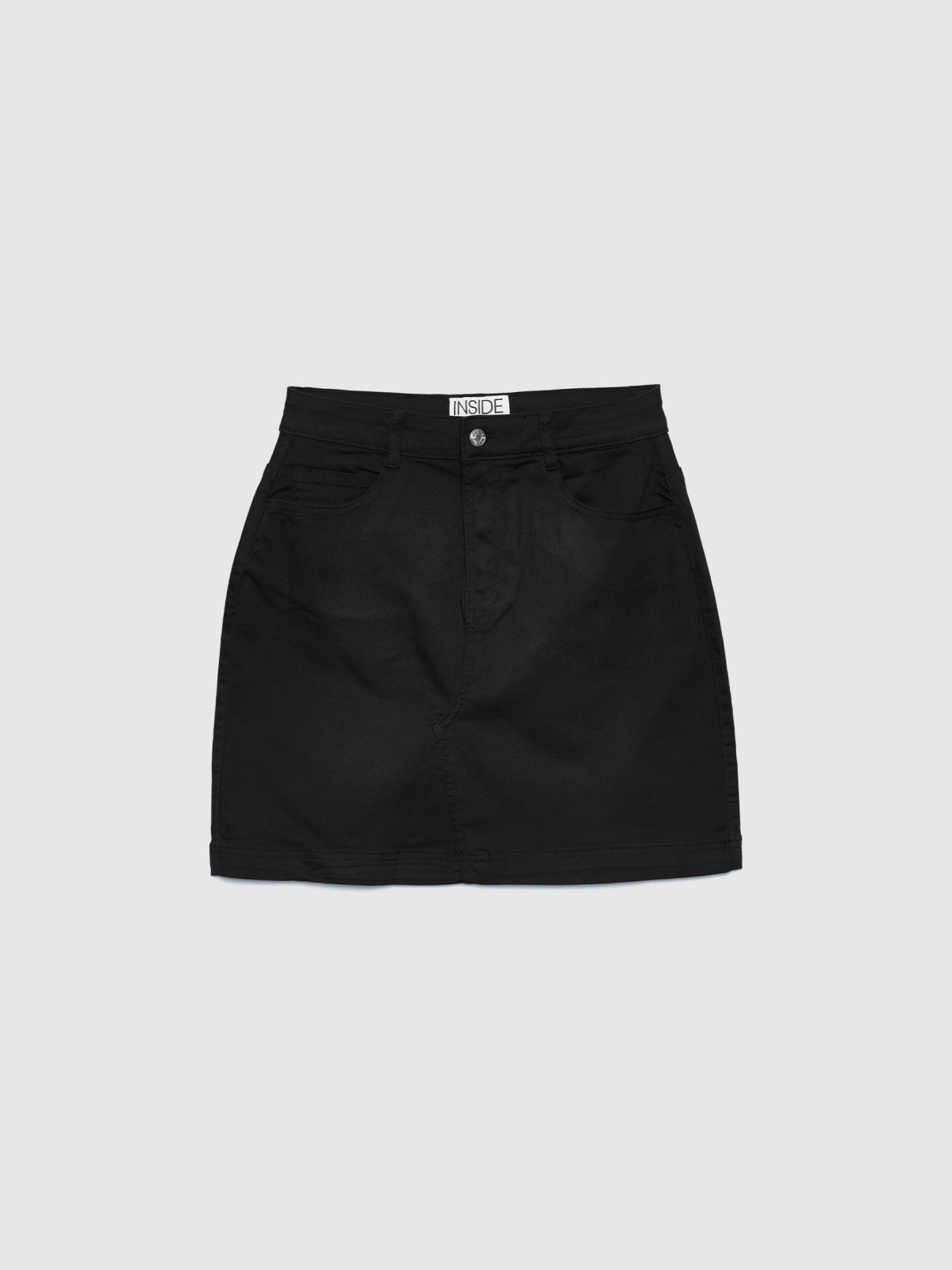  Basic twill skirt black