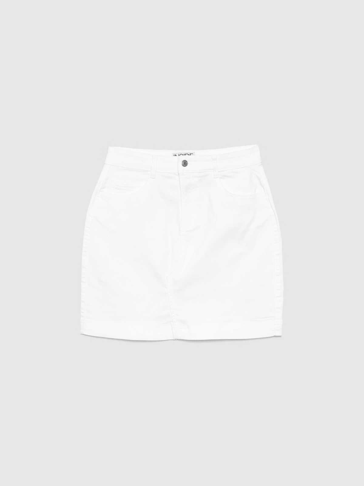  Basic twill skirt white