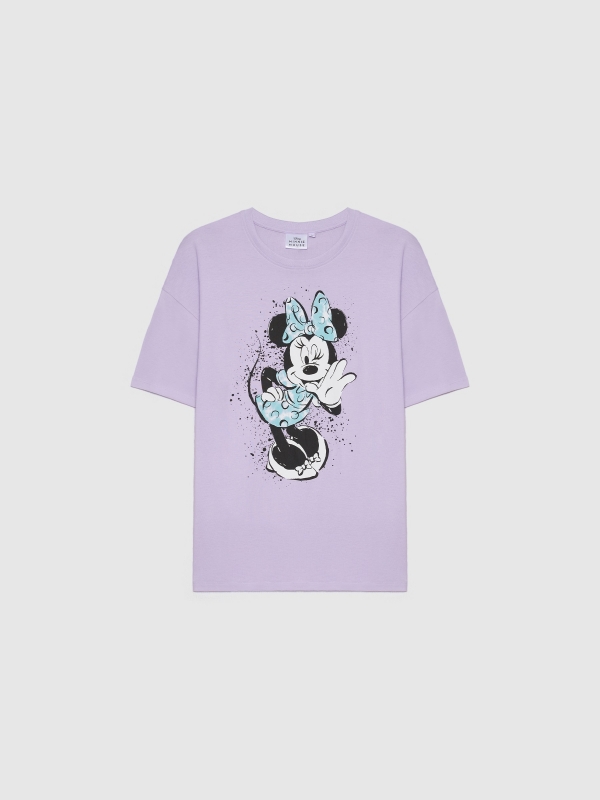  T-shirt oversize da Minnie Mouse lilás